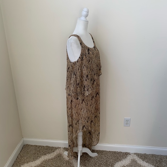 NWT Forever 21 Boho Feather Print Dress - Picture 2 of 7
